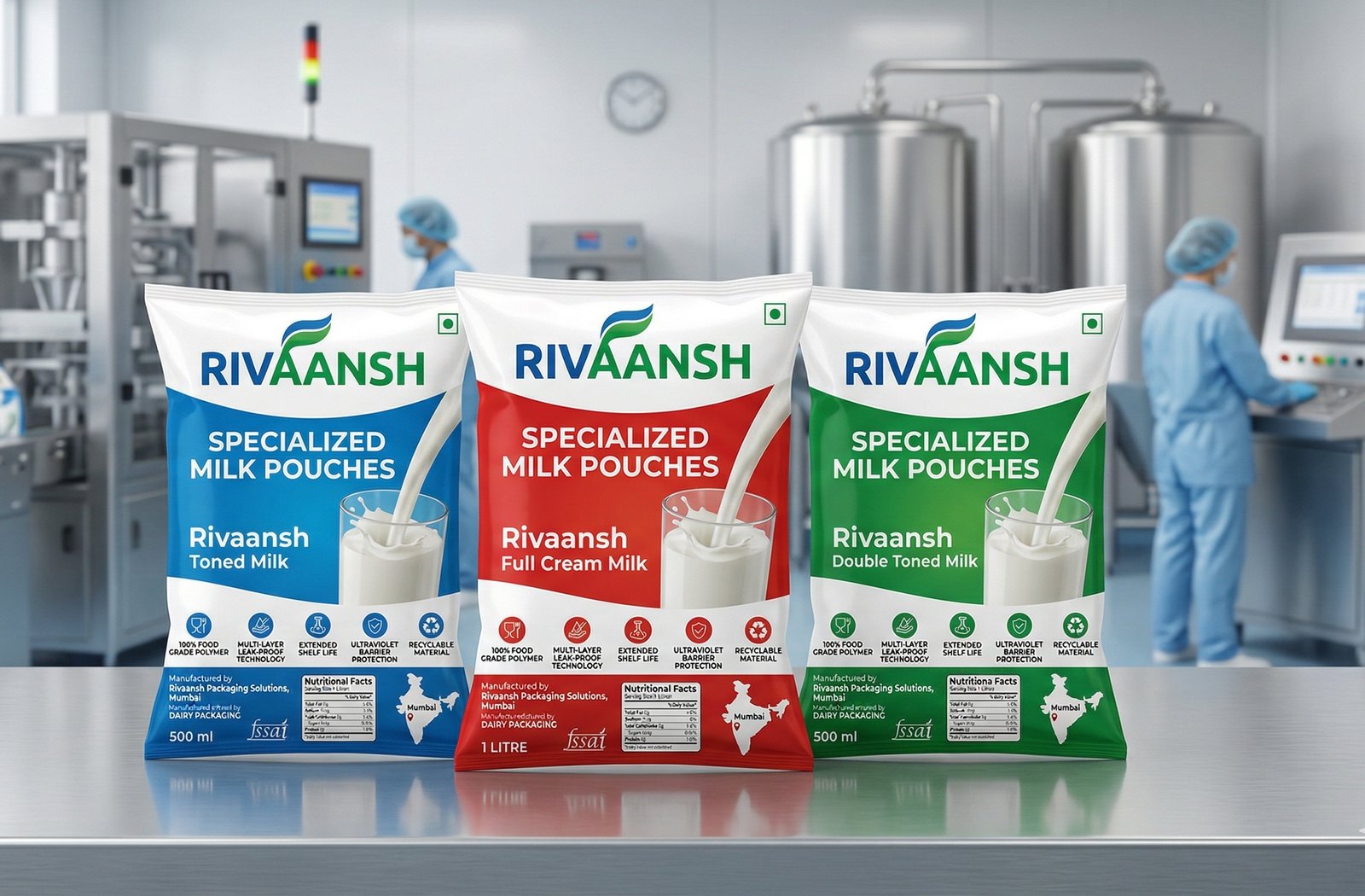 Specialized Milk Pouches Rolls